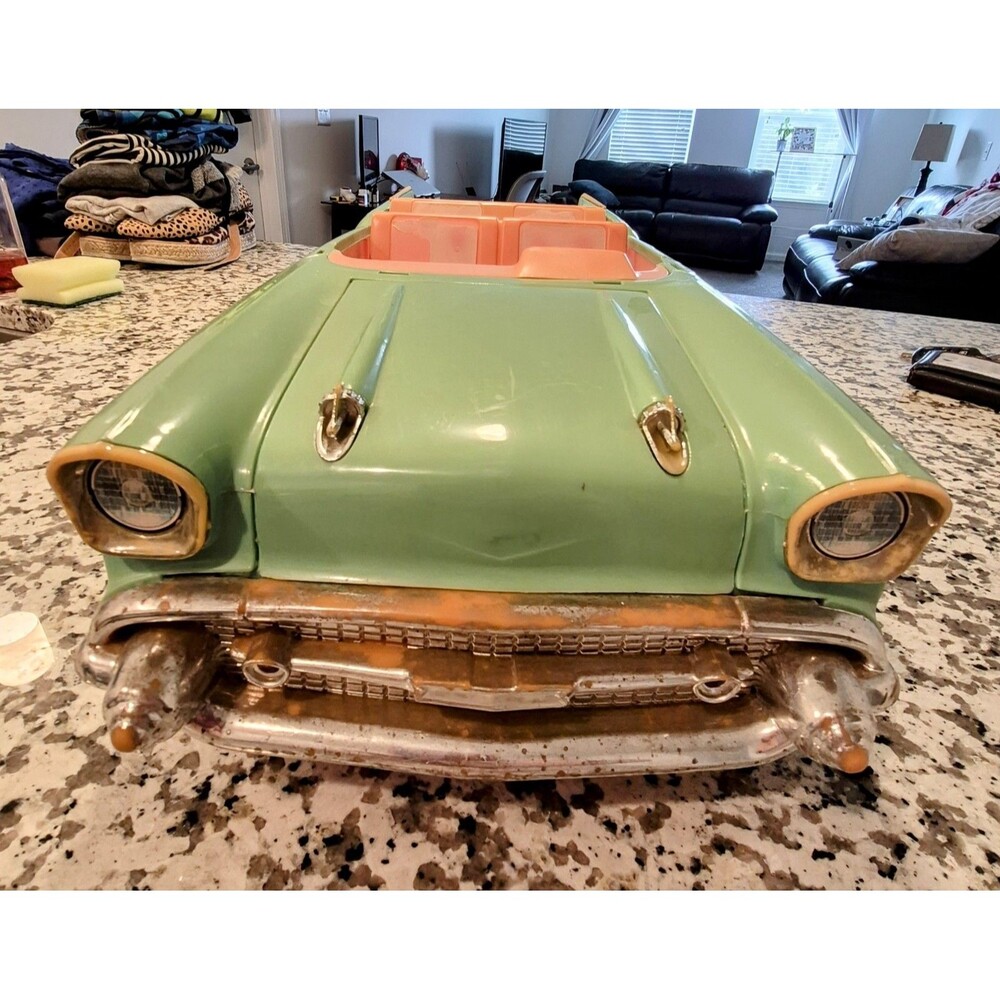 VTG 1988 Mattel Barbie ‘57 Chevy Bel Air Convertible Doll Car Classic Childs Toy - Picture 4 of 10